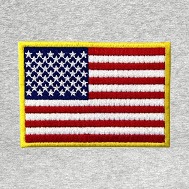 Embroidery American Flag Sticker by anacarminda
